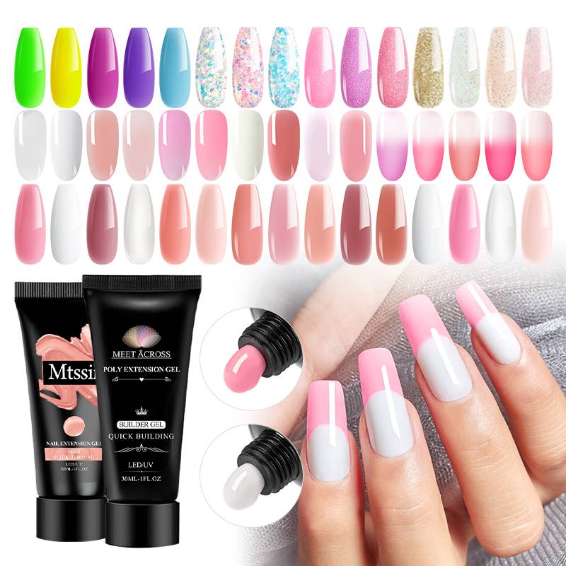 Amazon Nail White Extension Uv Color Changing Light Clear 15ml 60ml Kit 5 Colors Builder Polish Gel Poly